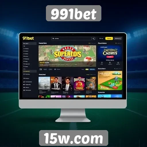 Análise da interface do usuário no site 991bet